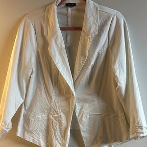City Chic Cream Blazer